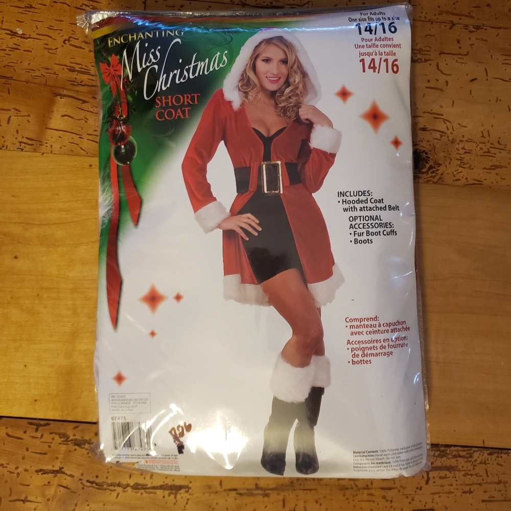 Enchanting Miss Christmas Santa Short Coat